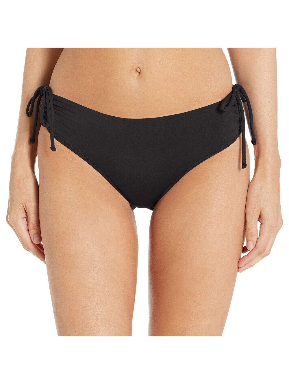 Kanu Surf Women's Bikini Swimsuit Bottoms, Black Mid-Rise Size 12